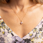 Pink Opal Star Gold Necklace 14k gold filled adjustable dainty chain Necklaces Soul & Little Rose   