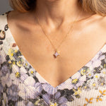 Pink Opal Star Gold Necklace 14k gold filled adjustable dainty chain Necklaces Soul & Little Rose   