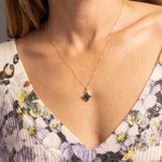 Chrysocolla Star Gold Necklace 14k Gold Filled Cable Chain Necklaces Soul & Little Rose   