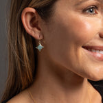 Amazonite Star Shape Gold Drop Earrings 14k Gold filled ear wires Earrings Soul & Little Rose   