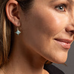 Amazonite Star Shape Gold Drop Earrings 14k Gold filled ear wires Earrings Soul & Little Rose   