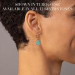 April Birthstone Quartz Gemstone Gold Oval Earrings - 14k Gold Filled Lever back Earrings Soul & Little Rose