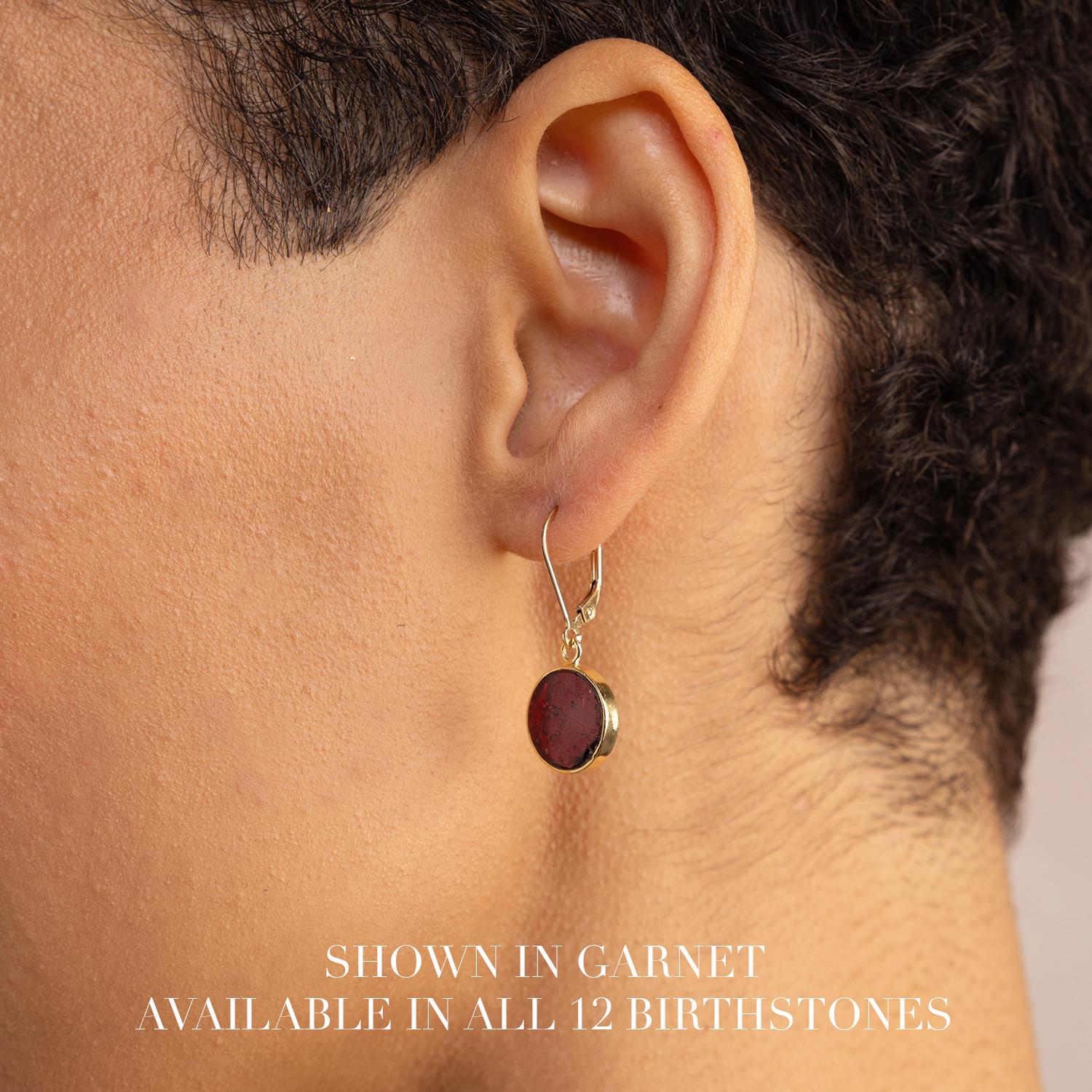 October Birthstone Earrings - Pink Opal Leverback 14k Gold Filled Earrings Earrings Soul & Little Rose