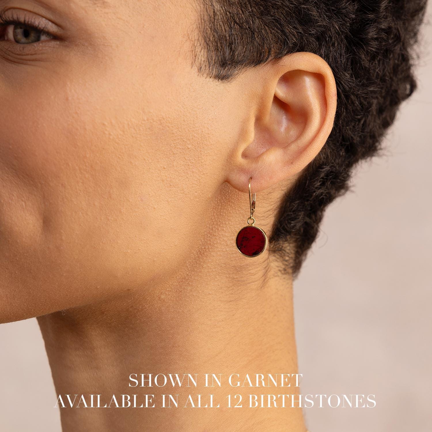 April Birthstone Earrings - Quartz Leverback 14k Gold Filled Earrings Earrings Soul & Little Rose