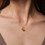 Gold Dumbbell Pendant Necklace Necklaces Soul & Little Rose   