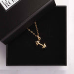 Gold Dumbbell Pendant Necklace Necklaces Soul & Little Rose   