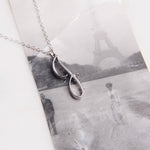 J Cursive Silver Initial Pendant Necklace Necklaces Soul & Little Rose   