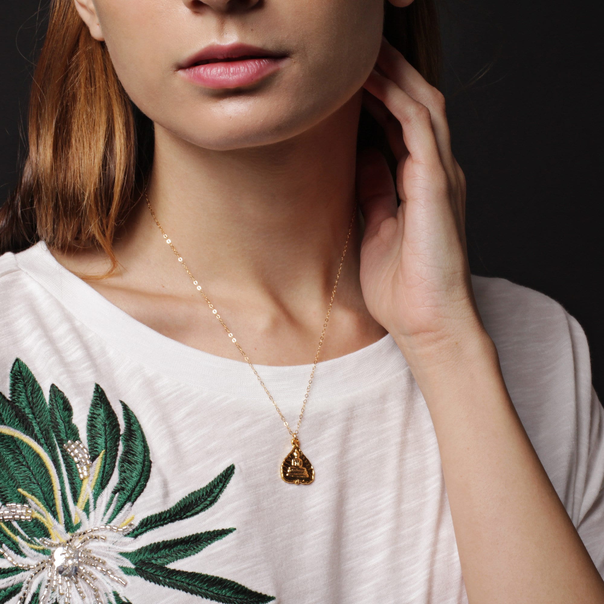 Buddha Gold Pendant Necklace Necklaces Soul & Little Rose   