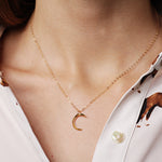 Moon Phase Gold Pendant Neckaces Necklaces Soul & Little Rose   