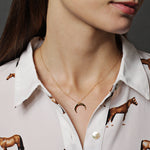 Moon Phase Gold Pendant Neckaces Necklaces Soul & Little Rose   