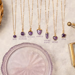 Amethyst Gemstone Necklace Collection Necklaces Soul & Little Rose   