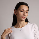 Moon and Star Gemstone Gold Pendant Necklaces Necklaces Soul & Little Rose   