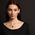 Hamsa Pendant Necklace in Lapis, Black Onyx, Howlite, Chrysoprase Necklaces Soul & Little Rose   