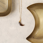 Smokey Quartz Moon Pendant Necklace Necklaces Soul & Little Rose   