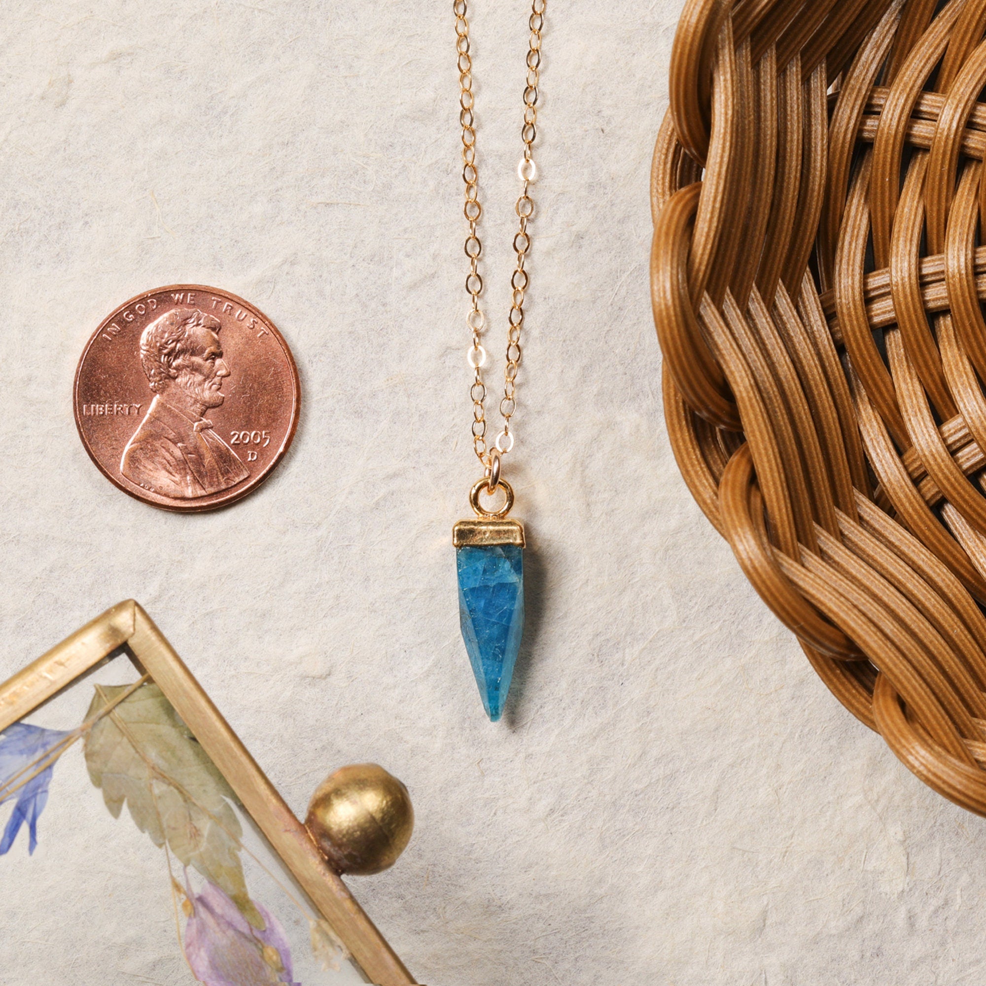 Apatite  Pendulum Necklace Necklaces Soul & Little Rose   