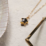 Smokey Quartz Star Gemstone Gold Necklace Necklaces Soul & Little Rose   