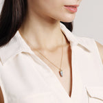 Dendrite Opal Pendulum Gold Necklace Necklaces Soul & Little Rose   