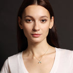 Amazonite gold horn pendant necklace Necklaces Soul & Little Rose   