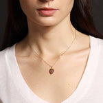Brown Moonstone Shield Shape Pendant Necklace Necklaces Soul & Little Rose   