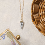 Dendrite Opal Pendulum Gold Necklace Necklaces Soul & Little Rose   