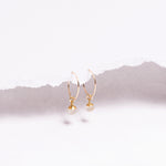 Golden Rutilated Quartz Mini Sphere Gold Earrings Earrings Soul & Little Rose   