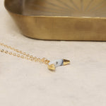 Dendrite Opal Crescent Moon / Horn Shape Pendant Necklace Necklaces Soul & Little Rose   
