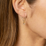 Golden Rutilated Quartz Mini Sphere Gold Earrings Earrings Soul & Little Rose   