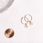 Golden Rutilated Quartz Mini Sphere Gold Earrings Earrings Soul & Little Rose   