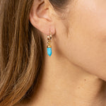 Howlite Spike Gemstone Gold Earrings Earrings Soul & Little Rose   