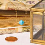 Blue Howlite Bi-Cone Geometric Pendant Necklace Necklaces Soul & Little Rose   