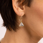 Dendrite Opal Gemstone Triangle Drop Earrings Earrings Soul & Little Rose   