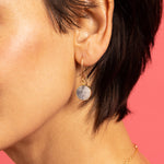 Dendrite Opal Circle Gold Earrings Earrings Soul & Little Rose   