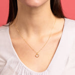 Quartz Small Heart Pendant Gold Necklace Necklaces Soul & Little Rose   