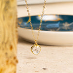 Quartz Small Heart Pendant Gold Necklace Necklaces Soul & Little Rose   