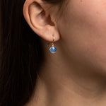 Blue Chalcedony Gold Drop Earrings Earrings Soul & Little Rose   