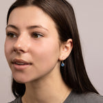 Blue Chalcedony Gold Drop Earrings Earrings Soul & Little Rose   
