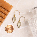 Green Amethyst Leaf Gold Earrings Earrings Soul & Little Rose   