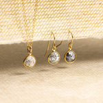 Dendrite Opal Necklace and Drop Earrings Matching Set Necklace and Earrings Set Soul & Little Rose   