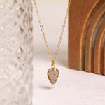 Smokey Quartz Leaf Shape Necklace Necklaces Soul & Little Rose   