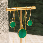 Green Onyx Necklace and Earrings Matching Set Necklace and Earrings Set Soul & Little Rose   