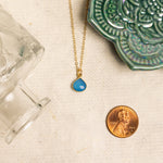 Blue Chalcedony Necklace and Drop Earrings Matching Set Earrings Soul & Little Rose   