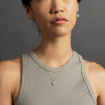 Amazonite Dainty Hexagon Pendant Necklace Necklaces Soul & Little Rose   