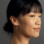 Labradorite Hexagon Drop Gold Earrings Earrings Soul & Little Rose   