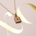 Lock Pendant Gold Necklace Necklaces Soul & Little Rose   
